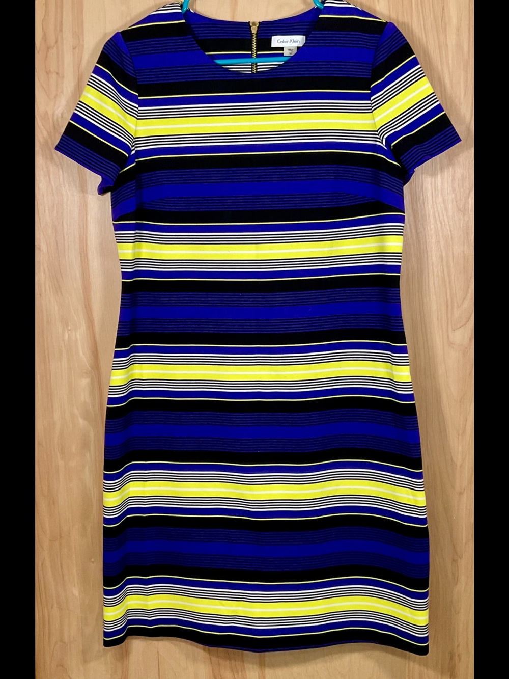 Calvin Klein Striped Shift Dress - EUC